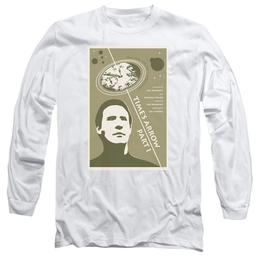 Star Trek Tng Season 5 Episode 26 Mens Long Sleeve Shirt White Officially Licensed