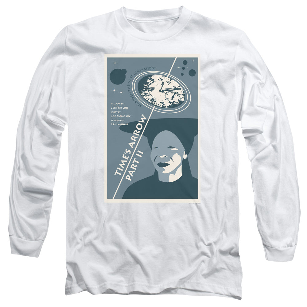 Star Trek Tng Season 6 Episode 1 Mens Long Sleeve Shirt White Officially Licensed