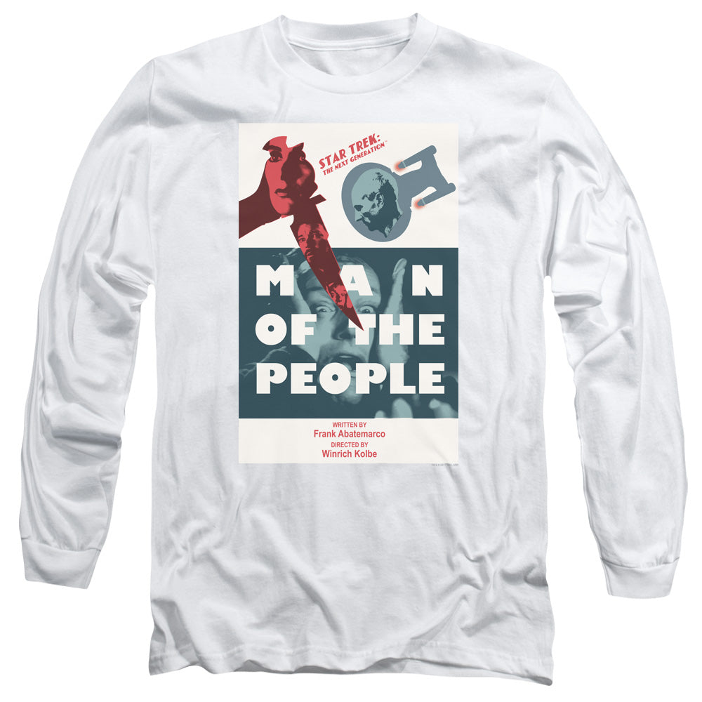 Star Trek Tng Season 6 Episode 3 Mens Long Sleeve Shirt White Officially Licensed