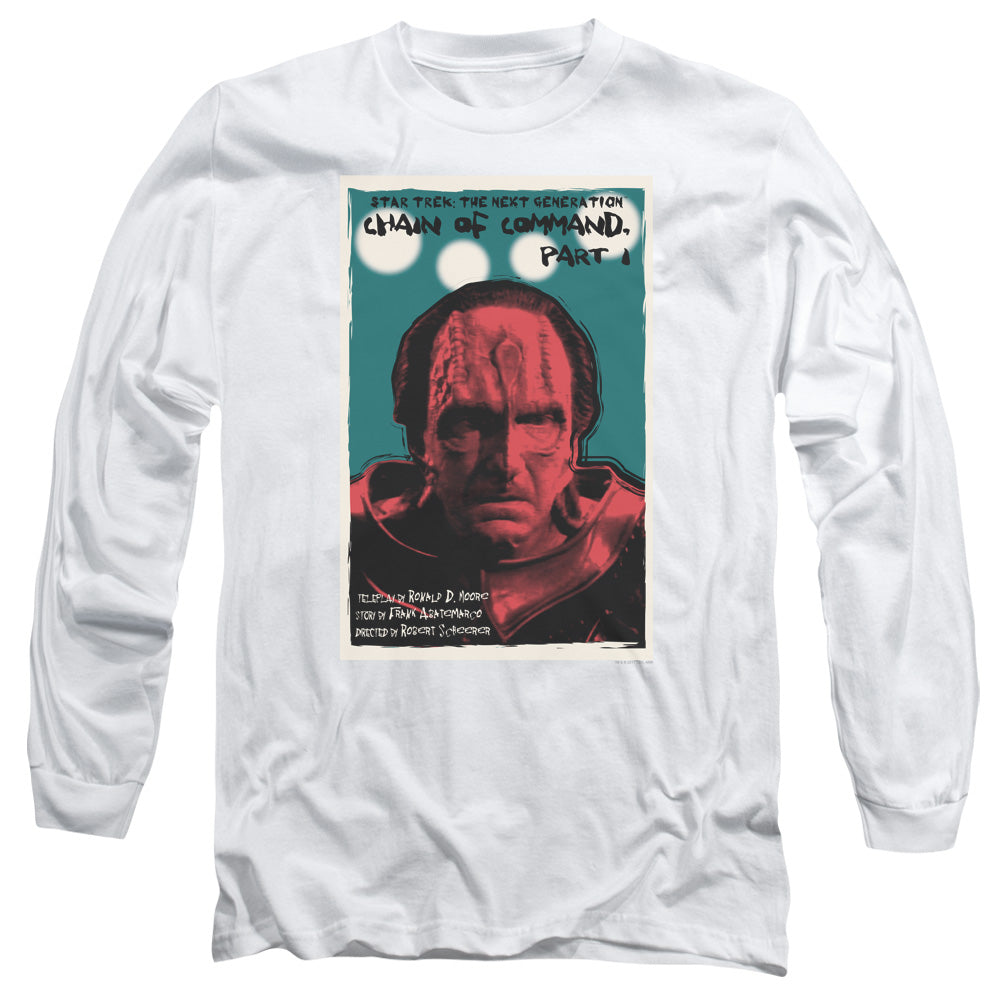 Star Trek Tng Season 6 Episode 10 Mens Long Sleeve Shirt White Officially Licensed