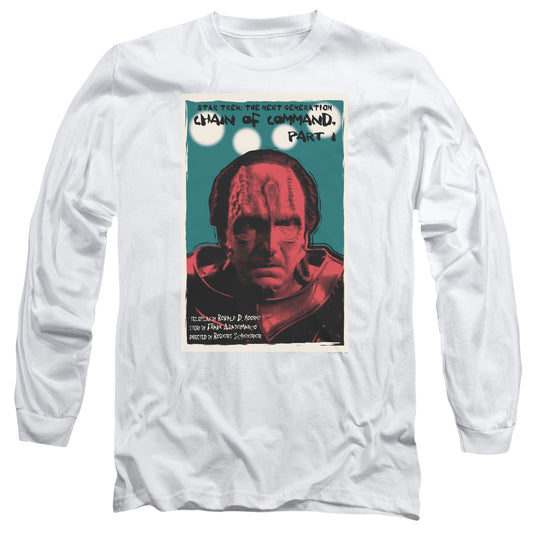 Star Trek Tng Season 6 Episode 10 Mens Long Sleeve Shirt White Officially Licensed