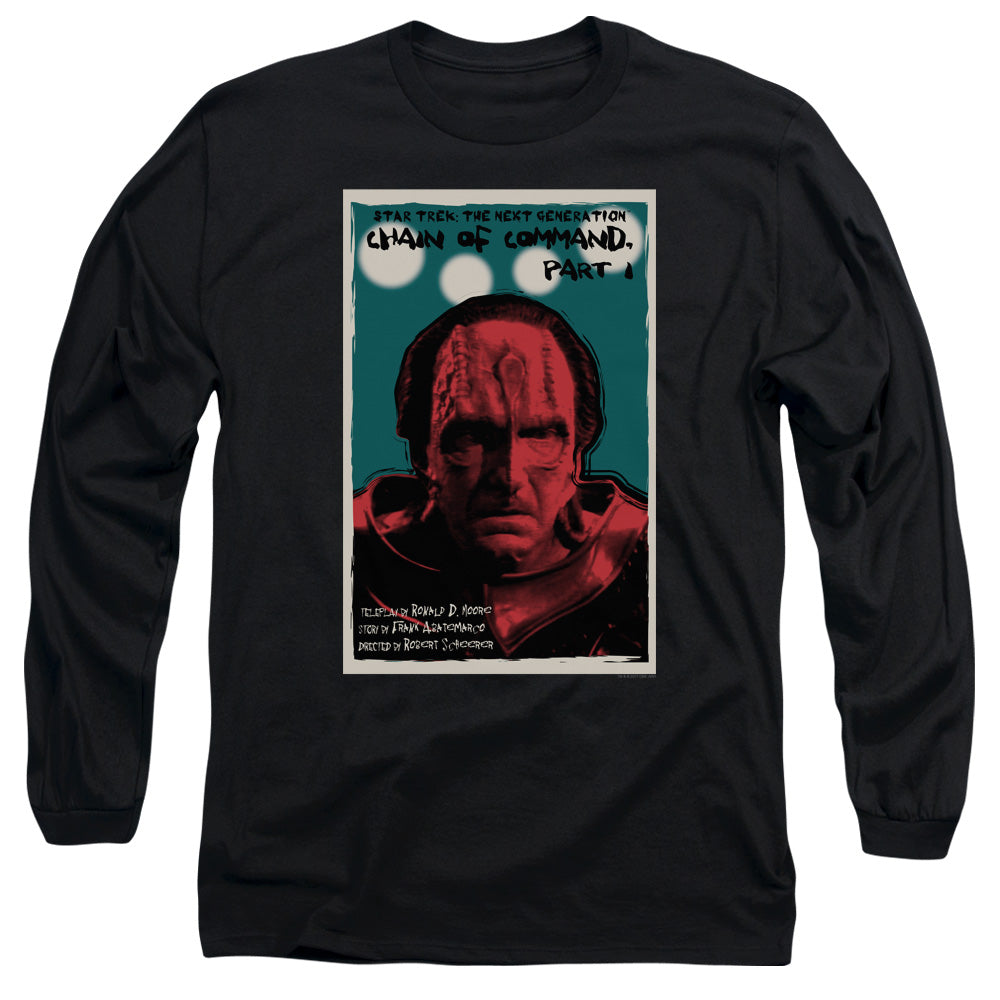 Star Trek Tng Season 6 Episode 10 Mens Long Sleeve Shirt Black Officially Licensed