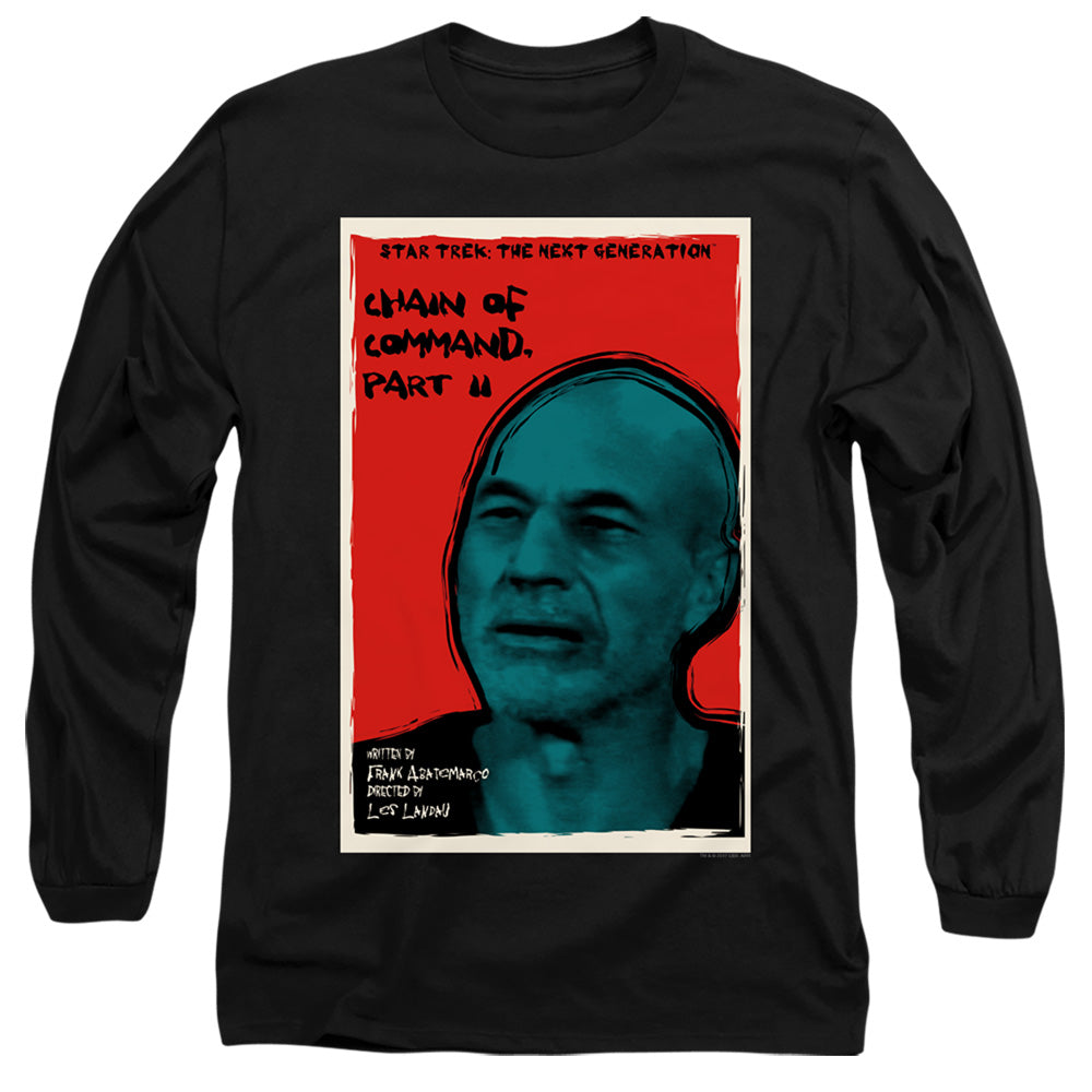 Star Trek Tng Season 6 Episode 11 Mens Long Sleeve Shirt Black Officially Licensed