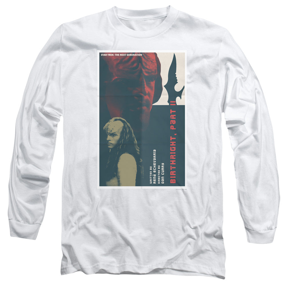 Star Trek Tng Season 6 Episode 17 Mens Long Sleeve Shirt White Officially Licensed