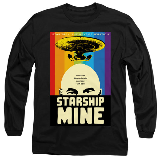 Star Trek Tng Season 6 Episode 18 Mens Long Sleeve Shirt Black Officially Licensed