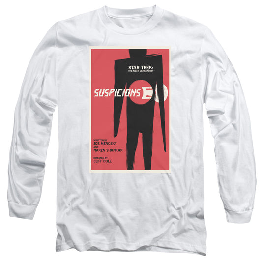 Star Trek Tng Season 6 Episode 22 Mens Long Sleeve Shirt White Officially Licensed