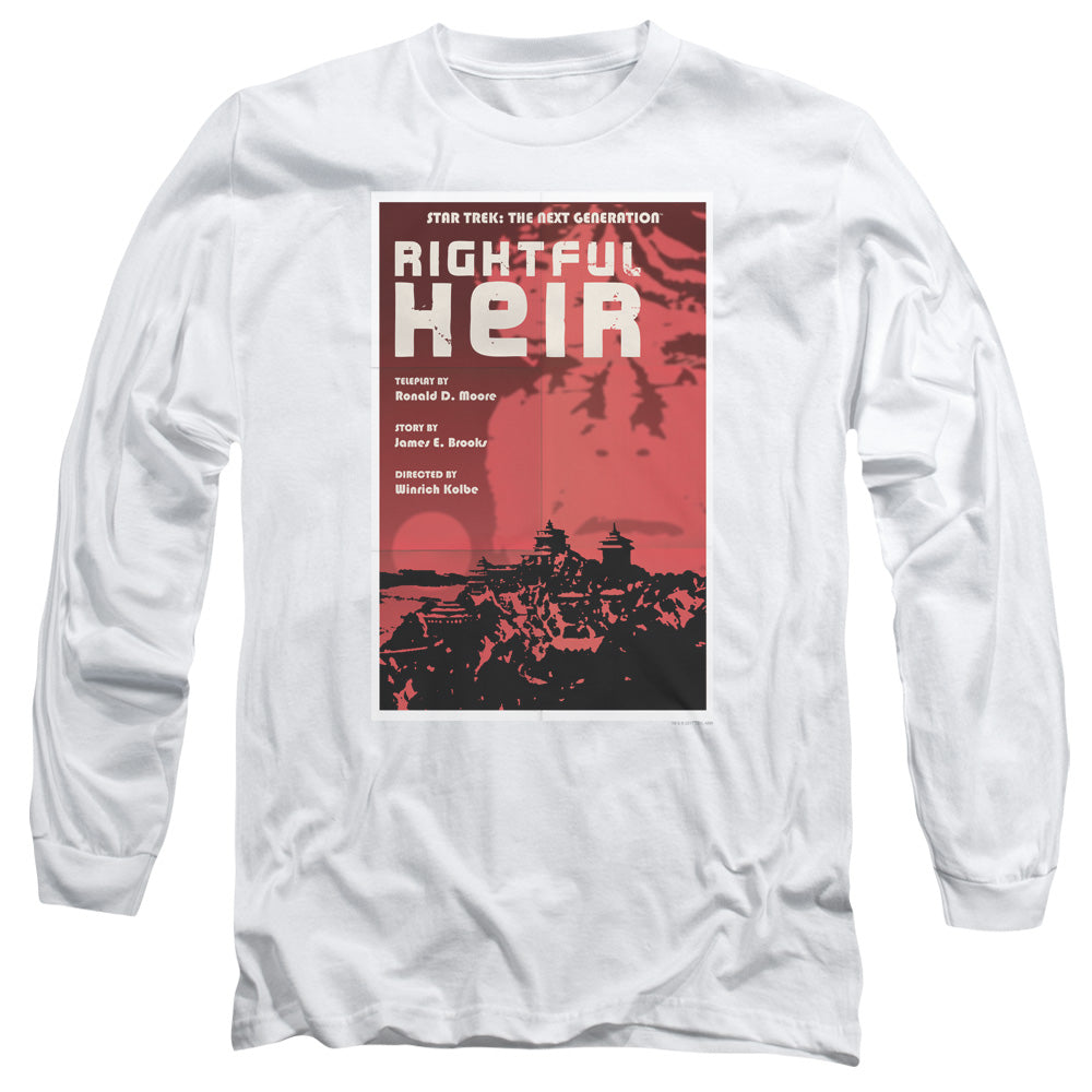 Star Trek Tng Season 6 Episode 23 Mens Long Sleeve Shirt White Officially Licensed