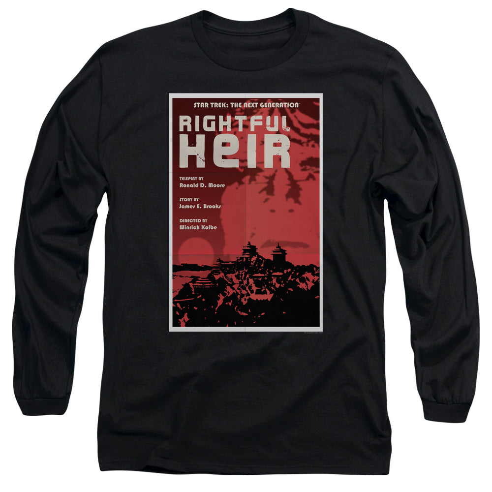 Star Trek Tng Season 6 Episode 23 Mens Long Sleeve Shirt Black Officially Licensed