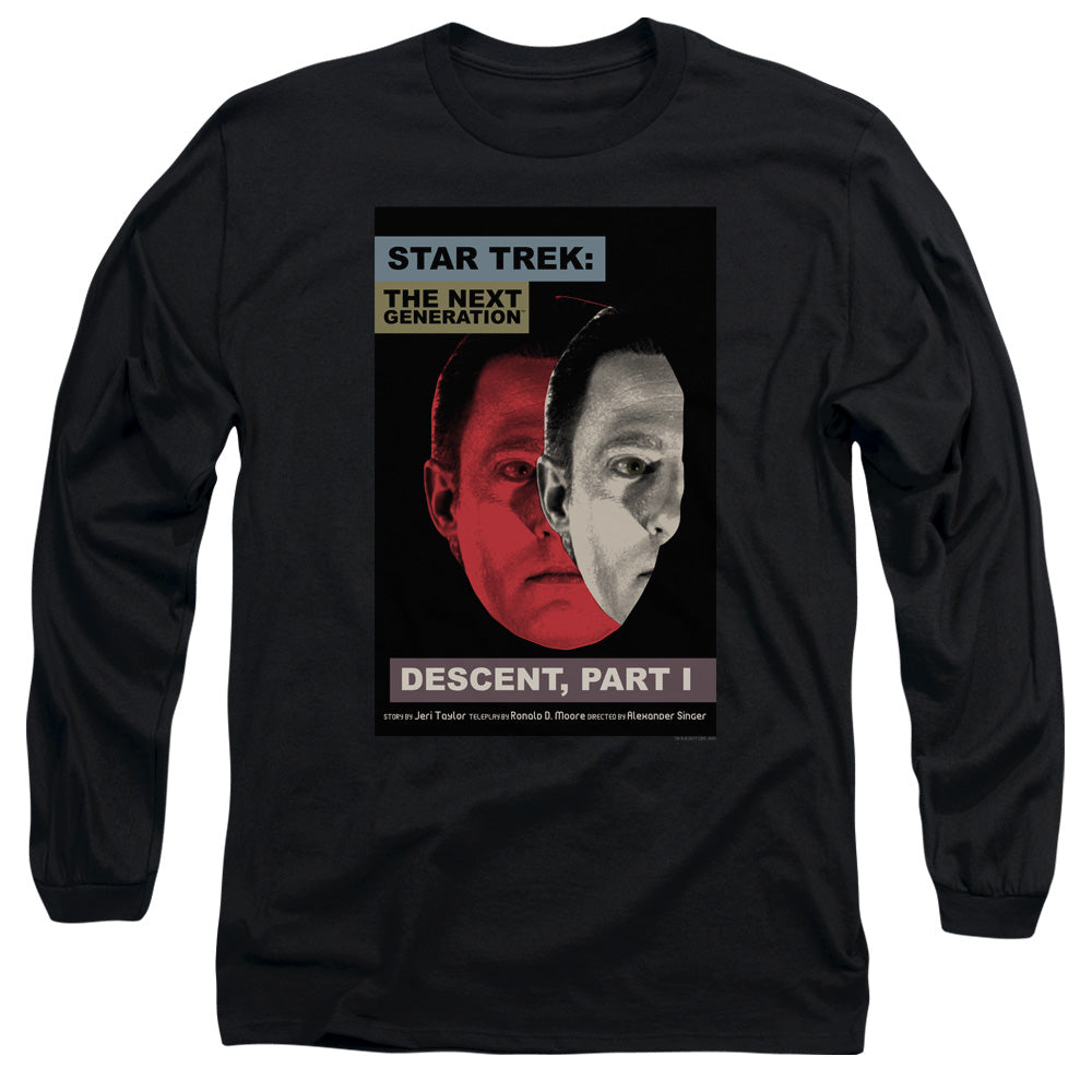 Star Trek Tng Season 6 Episode 26 Mens Long Sleeve Shirt Black Officially Licensed