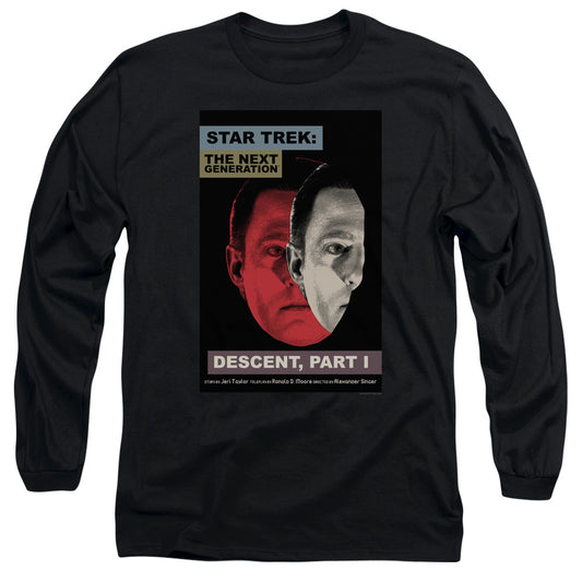 Star Trek Tng Season 6 Episode 26 Mens Long Sleeve Shirt Black Officially Licensed