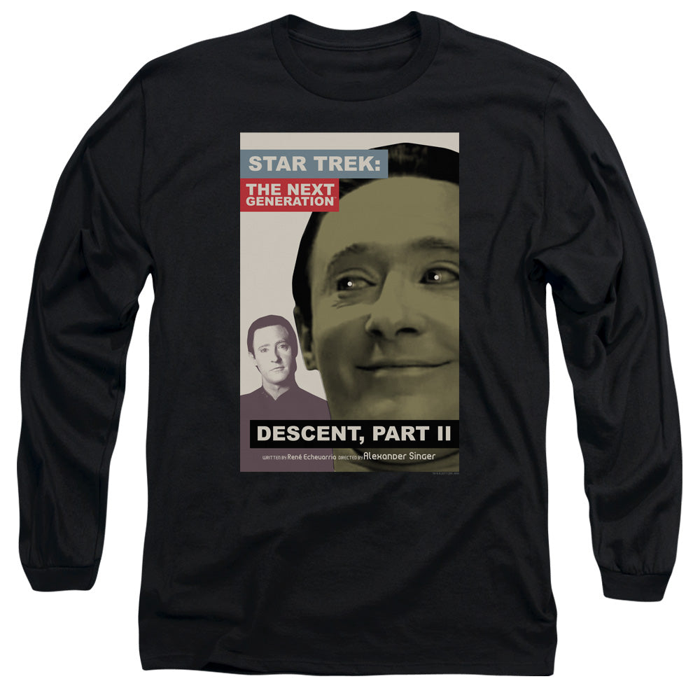 Star Trek Tng Season 7 Episode 1 Mens Long Sleeve Shirt Black Officially Licensed