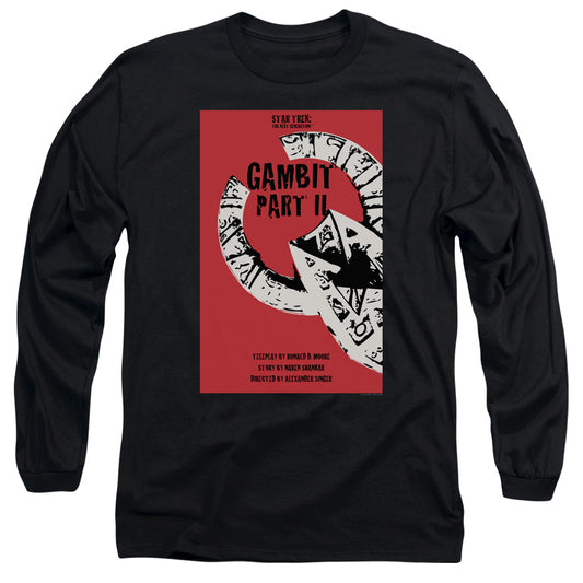 Star Trek Tng Season 7 Episode 5 Mens Long Sleeve Shirt Black Officially Licensed