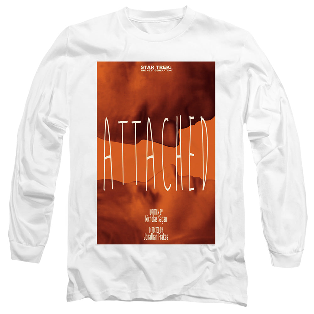 Star Trek Tng Season 7 Episode 8 Mens Long Sleeve Shirt White Officially Licensed