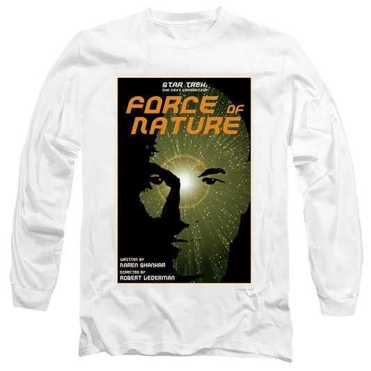 Star Trek Tng Season 7 Episode 9 Mens Long Sleeve Shirt White Officially Licensed
