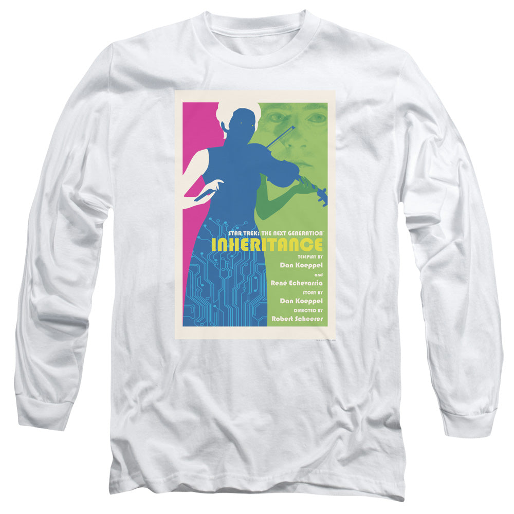 Star Trek Tng Season 7 Episode 10 Mens Long Sleeve Shirt White Officially Licensed