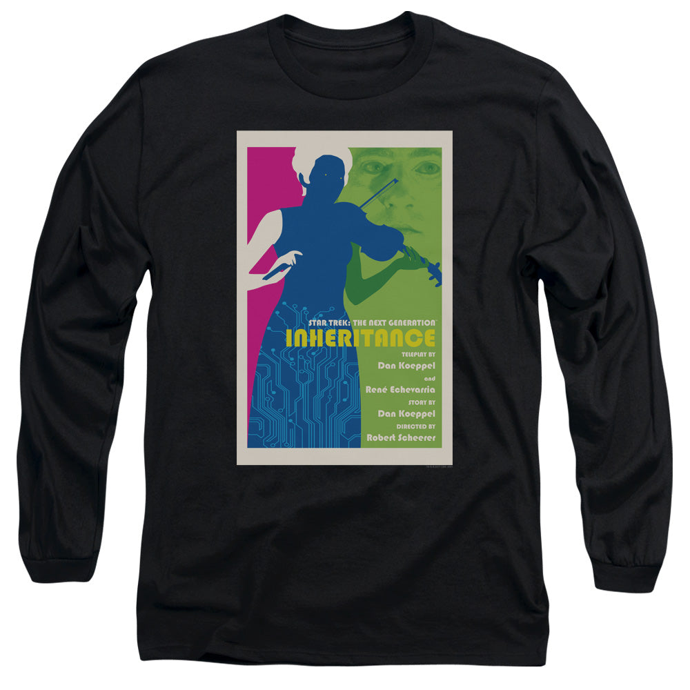 Star Trek Tng Season 7 Episode 10 Mens Long Sleeve Shirt Black Officially Licensed