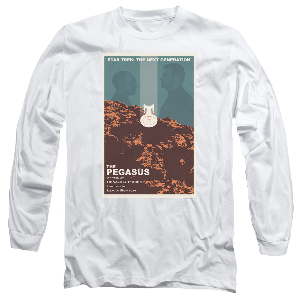 Star Trek Tng Season 7 Episode 12 Mens Long Sleeve Shirt White Officially Licensed