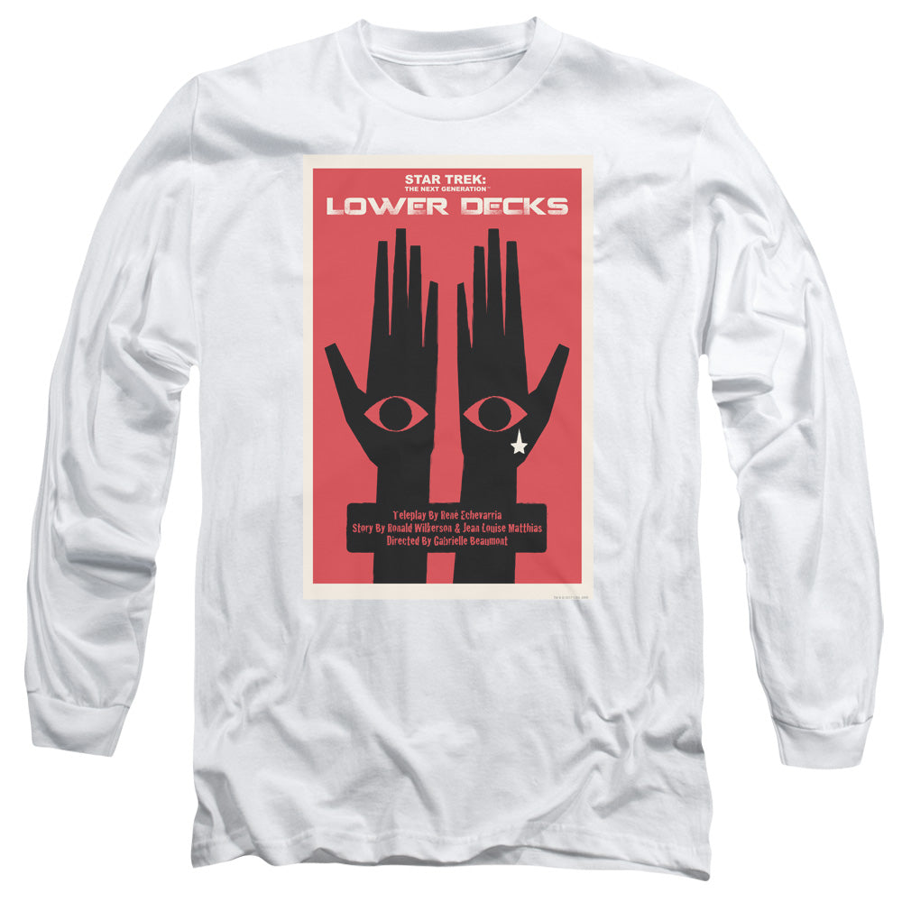 Star Trek Tng Season 7 Episode 15 Mens Long Sleeve Shirt White Officially Licensed