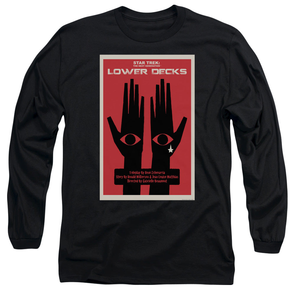 Star Trek Tng Season 7 Episode 15 Mens Long Sleeve Shirt Black Officially Licensed