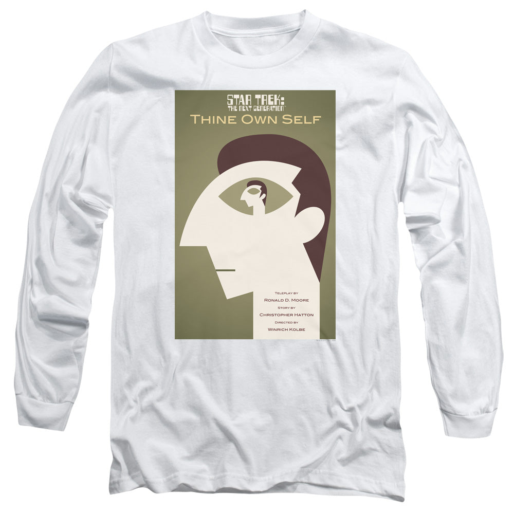 Star Trek Tng Season 7 Episode 16 Mens Long Sleeve Shirt White Officially Licensed