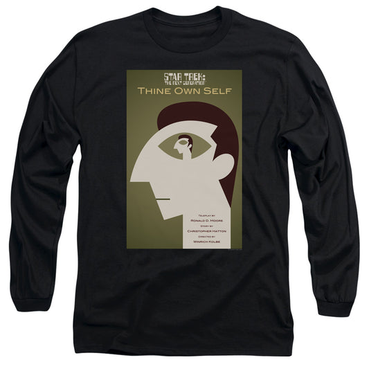 Star Trek Tng Season 7 Episode 16 Mens Long Sleeve Shirt Black Officially Licensed