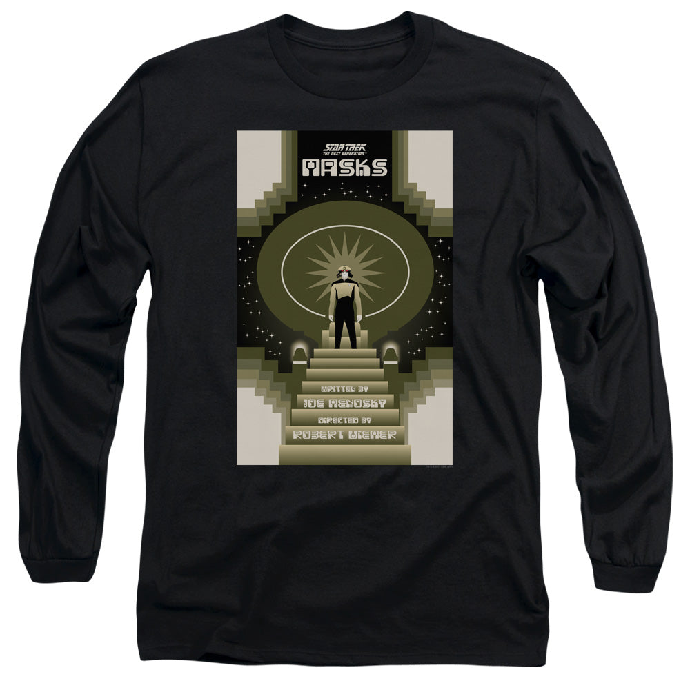 Star Trek Tng Season 7 Episode 17 Mens Long Sleeve Shirt Black Officially Licensed