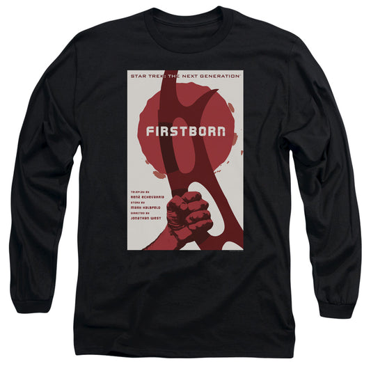 Star Trek Tng Season 7 Episode 21 Mens Long Sleeve Shirt Black Officially Licensed