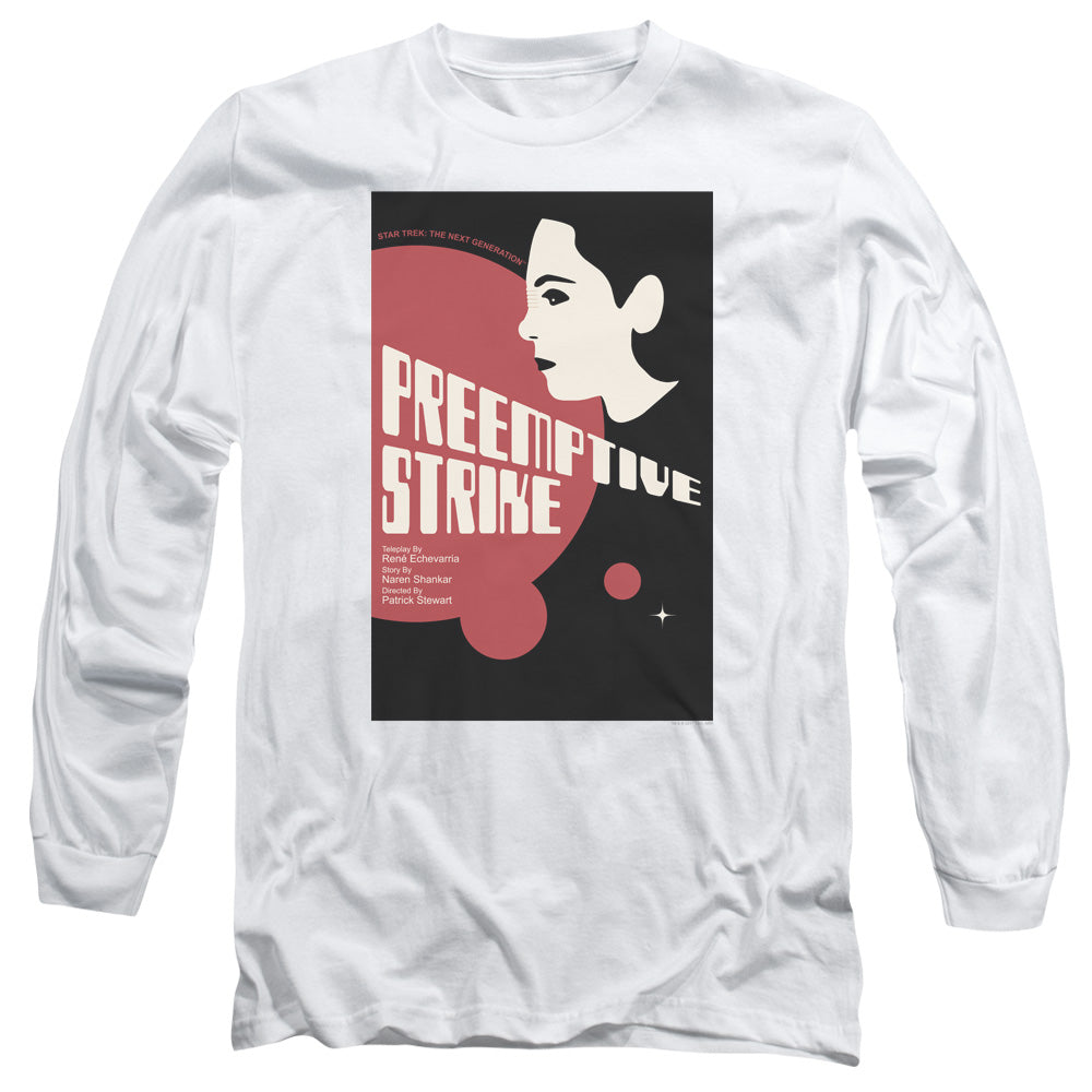 Star Trek Tng Season 7 Episode 24 Mens Long Sleeve Shirt White Officially Licensed