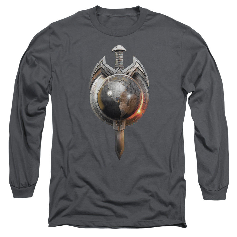 Star Trek Terran Empire Mens Long Sleeve Shirt Charcoal Officially Licensed