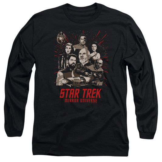 Star Trek Poster Mens Long Sleeve Shirt Black Officially Licensed