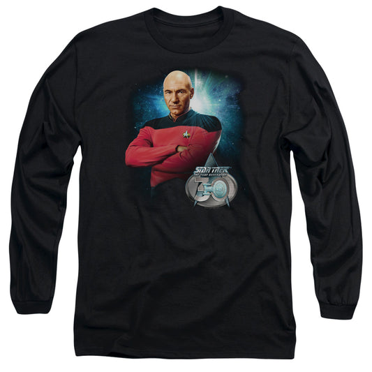 Star Trek Picard 30 Mens Long Sleeve Shirt Black Officially Licensed
