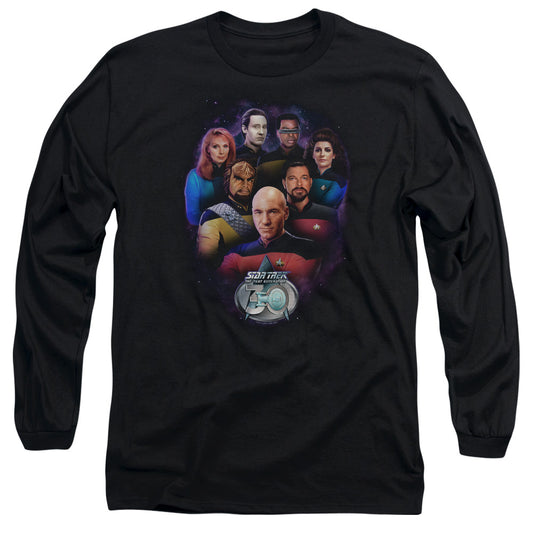 Star Trek Crew 30 Mens Long Sleeve Shirt Black Officially Licensed