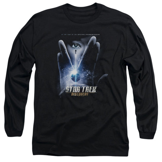 Star Trek Discovery Discovery Begins Mens Long Sleeve Shirt Black Officially Licensed
