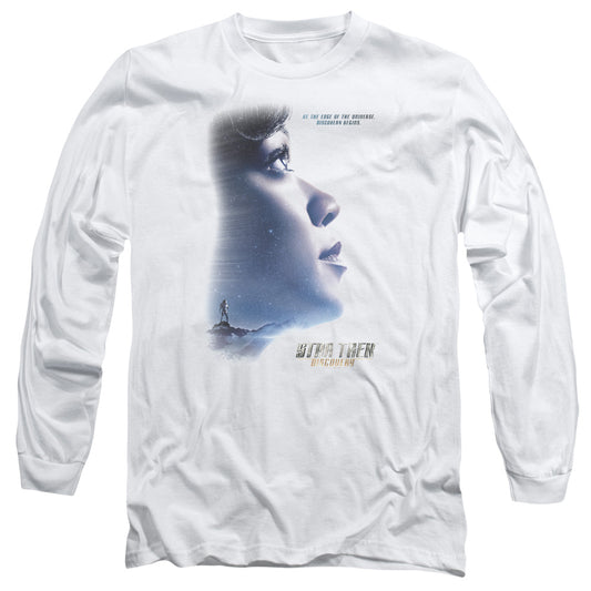 Star Trek Discovery Discovery Begins Mens Long Sleeve Shirt White Officially Licensed