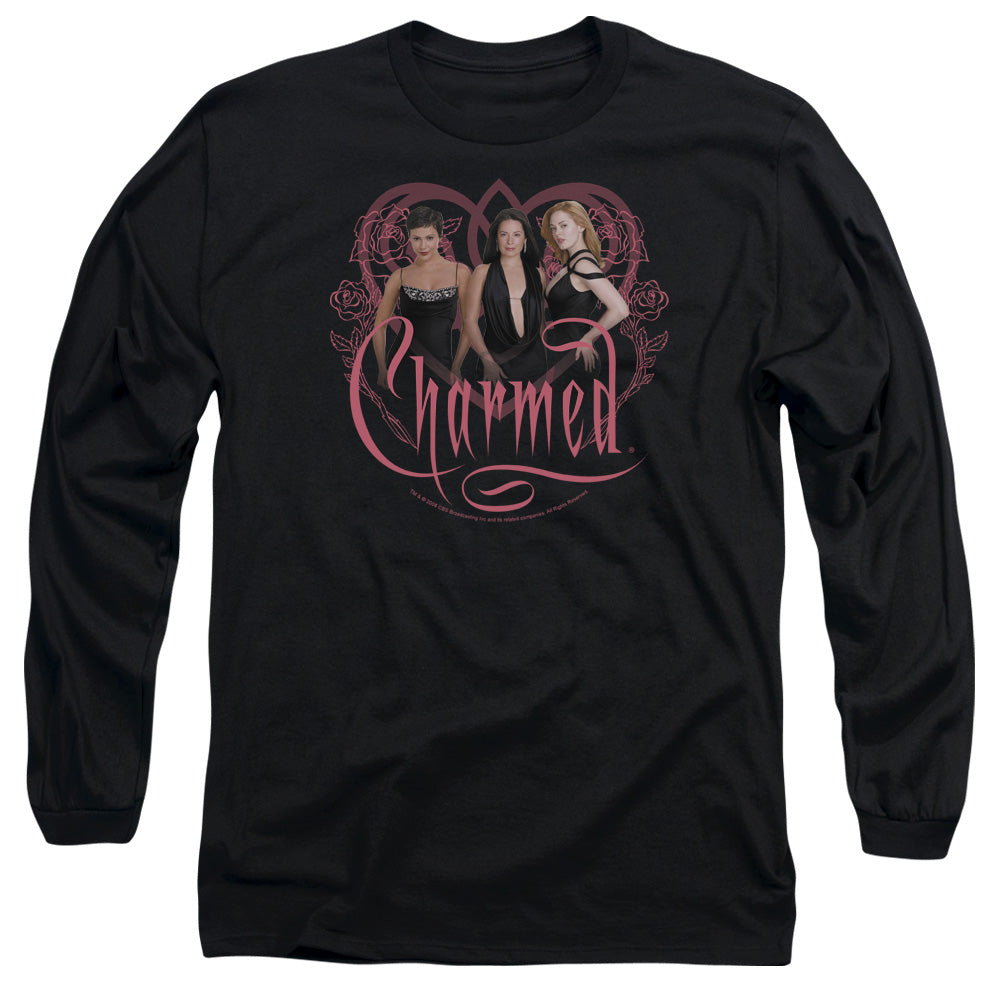 Charmed Charmed Girls Mens Long Sleeve Shirt Black Officially Licensed