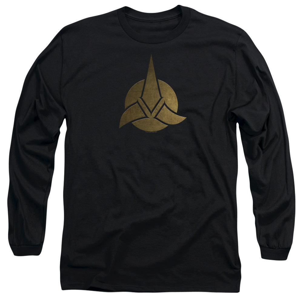 Star Trek Discovery Discovery Triquentra Mens Long Sleeve Shirt Black Officially Licensed