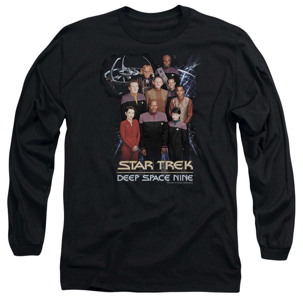 Star Trek Ds9 Crew Mens Long Sleeve Shirt Black Officially Licensed
