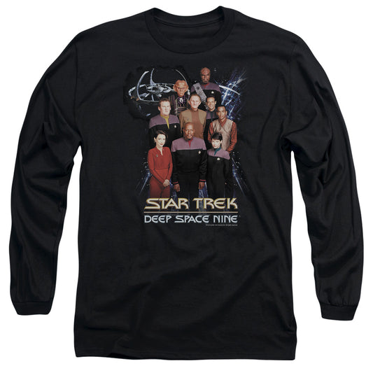 Star Trek Ds9 Crew Mens Long Sleeve Shirt Black Officially Licensed