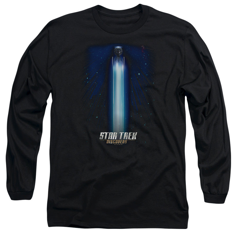 Star Trek Discovery Beams Mens Long Sleeve Shirt Black Officially Licensed