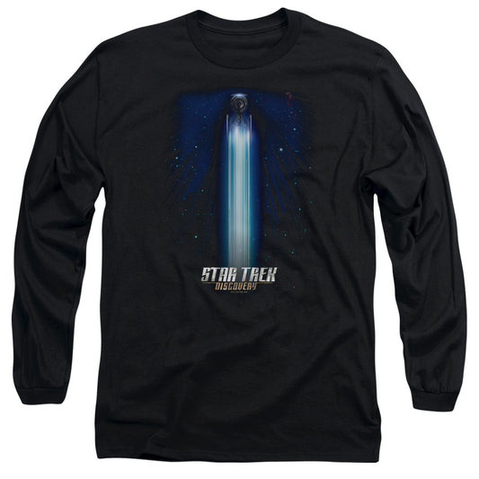 Star Trek Discovery Beams Mens Long Sleeve Shirt Black Officially Licensed