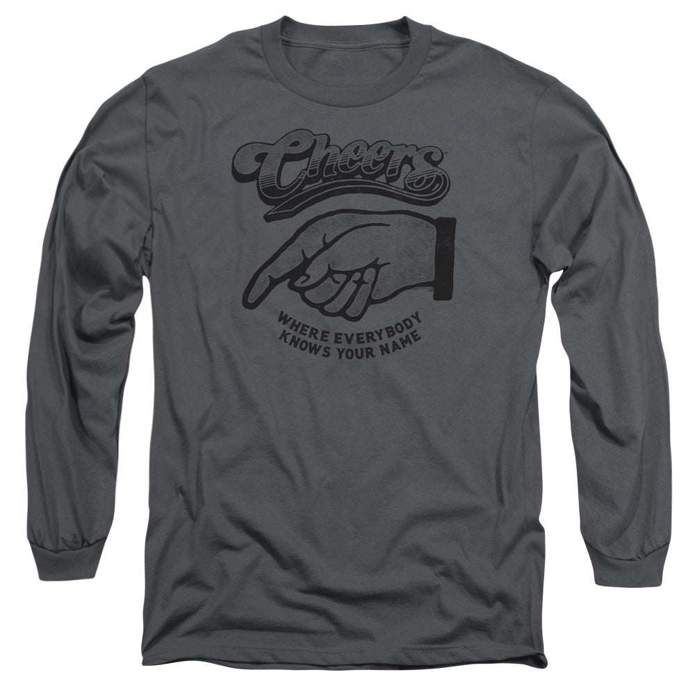 Cheers The Standard Mens Long Sleeve Shirt Charcoal Officially Licensed