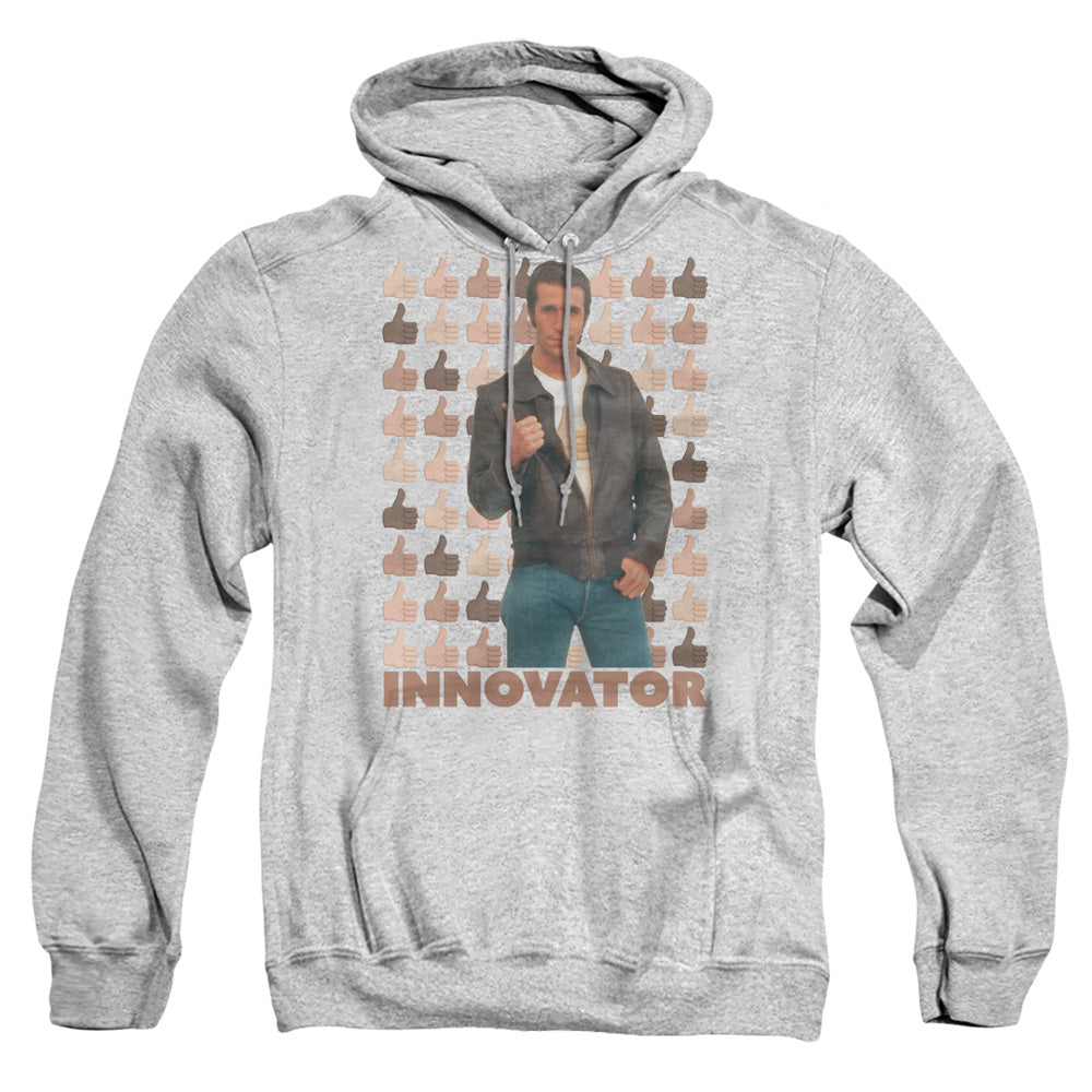 Happy Days Innovator Mens Hoodie Athletic Heather