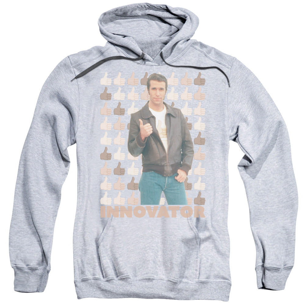 Happy Days Innovator Mens Hoodie Athletic Heather