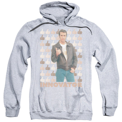 Happy Days Innovator Mens Hoodie Athletic Heather