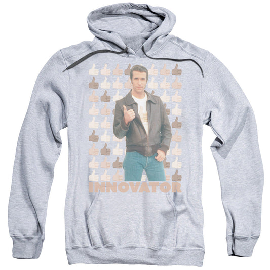 Happy Days Innovator Mens Hoodie Athletic Heather