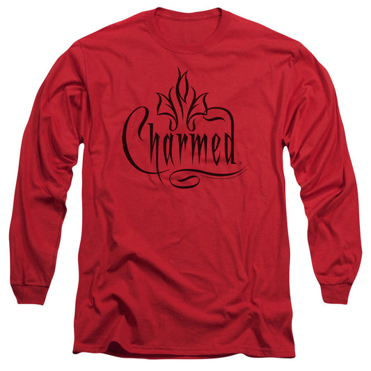 Charmed Charmed Logo Mens Long Sleeve Shirt Red Officially Licensed