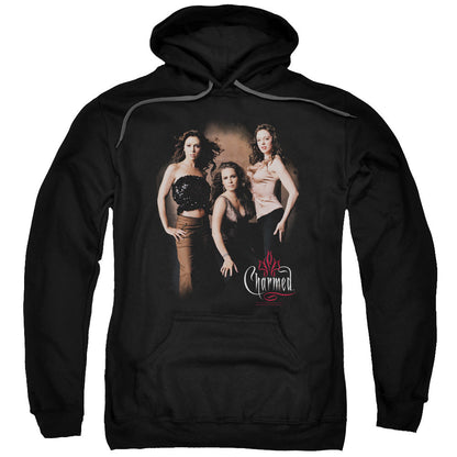 Charmed Three Hot Witches Mens Hoodie Black