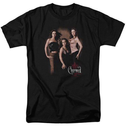 Charmed Three Hot Witches Mens T Shirt Black