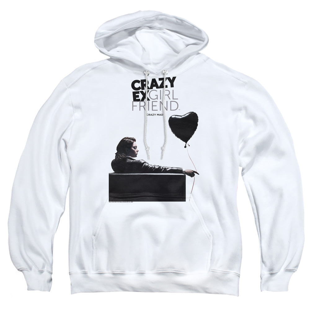 Crazy Ex Girlfriend Crazy Mad Mens Hoodie White