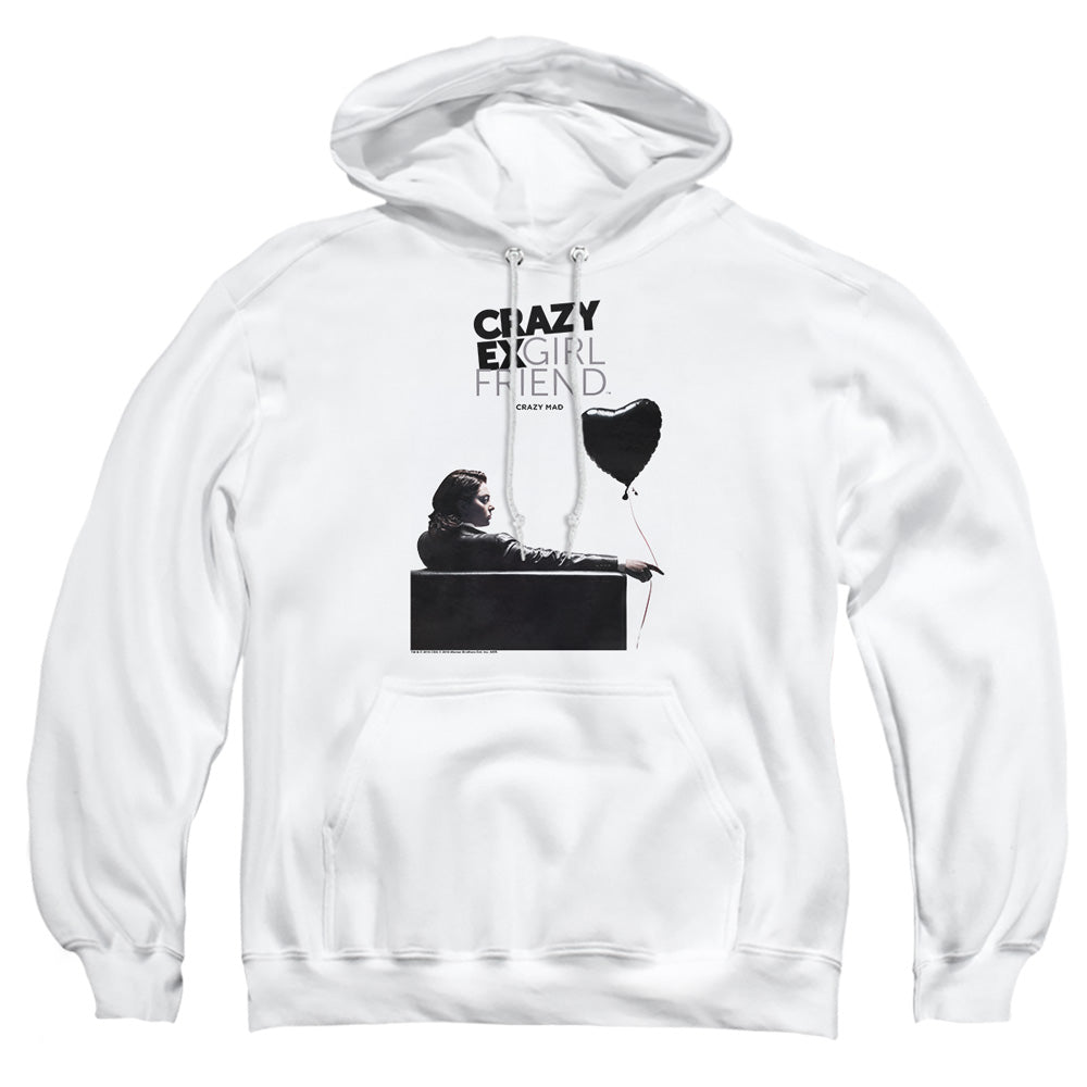 Crazy Ex Girlfriend Crazy Mad Mens Hoodie White